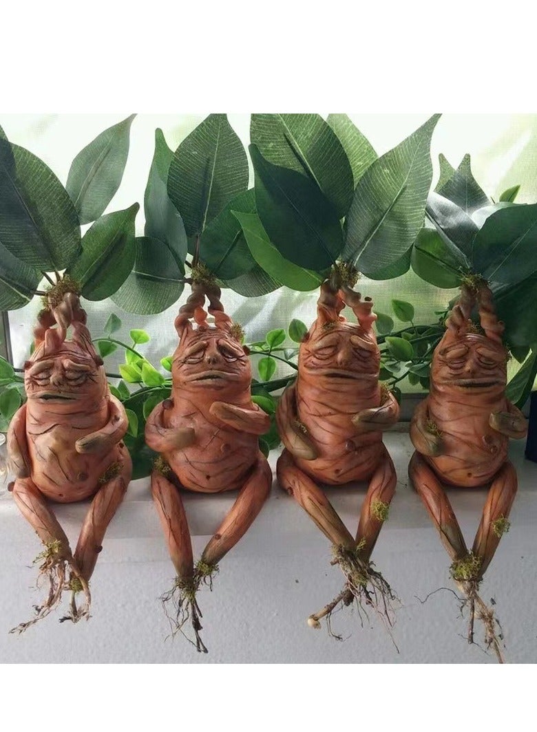 Generic Mandrake outdoor garden bonsai resin craft sculpture decoration ornaments (1 piece)  - Image 1