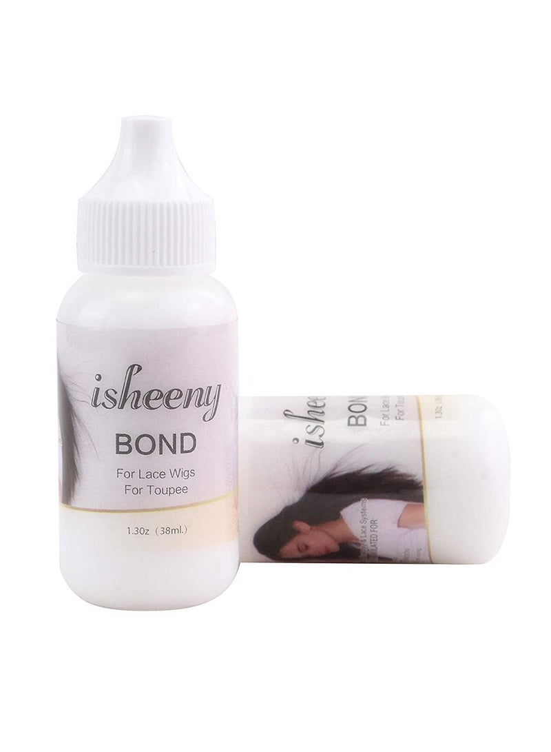 Estelle Lace Wigs Adhesive 1.3 Ounce Invisible Safe Nontoxic Hair Glue for for Poly and lace Hairpieces Lace Wigs Closure Frontal Toupee Systems Color #5 - Image 1