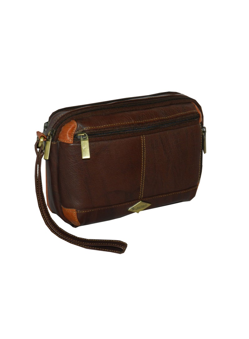 LAVERI LEATHER Laveri Genuine Leather Designer Hand Pouch For Travel  - Image 1