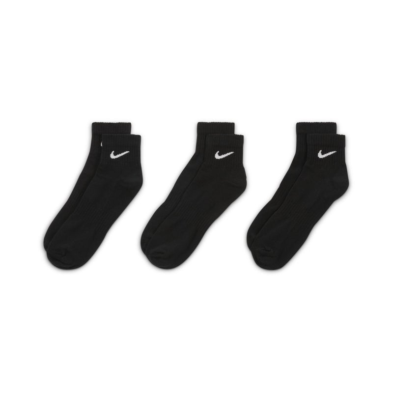 Nike Everyday Lightweight Mid Tops Sports Training Socks Unisex Black - Image 4