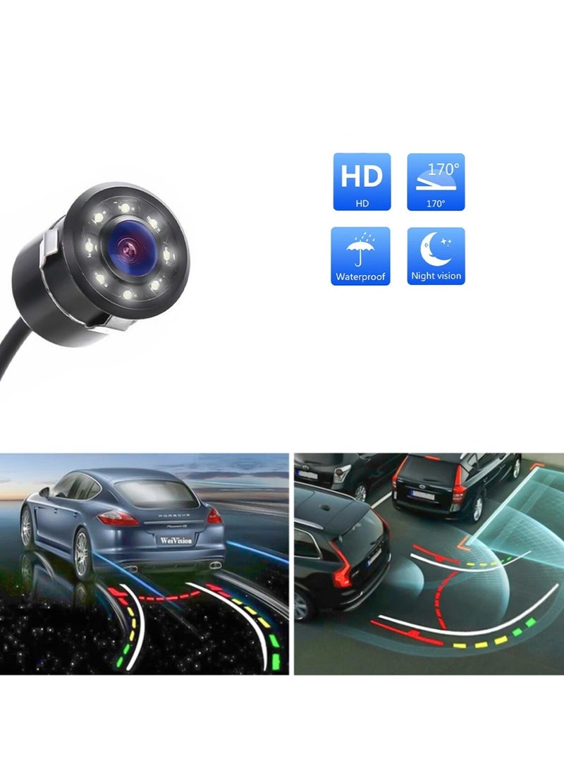 Car Rearview Reverse Parking Camera HD Night Vision 8 LED Rear View Car Reverse Camera Waterproof Wide Angle - pzsku/Z8061510D15FDD73A78F6Z/45/_/1703660398/5429d84a-392e-4629-8377-cb0327f69f8c