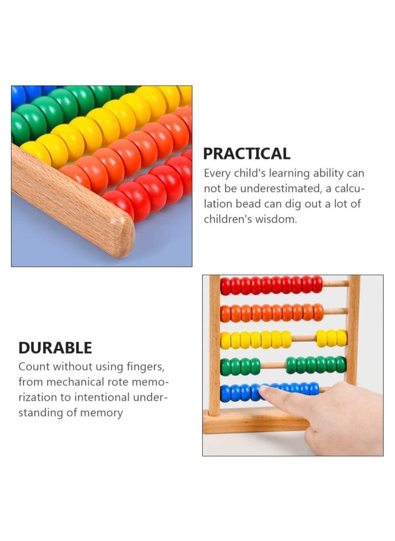 Generic - Wooden Counting Toy Abacus Bead Wood Classic Abacus Counting Tool Portable Numbers Math Calculating Tool for Home Classroom School - Image 1