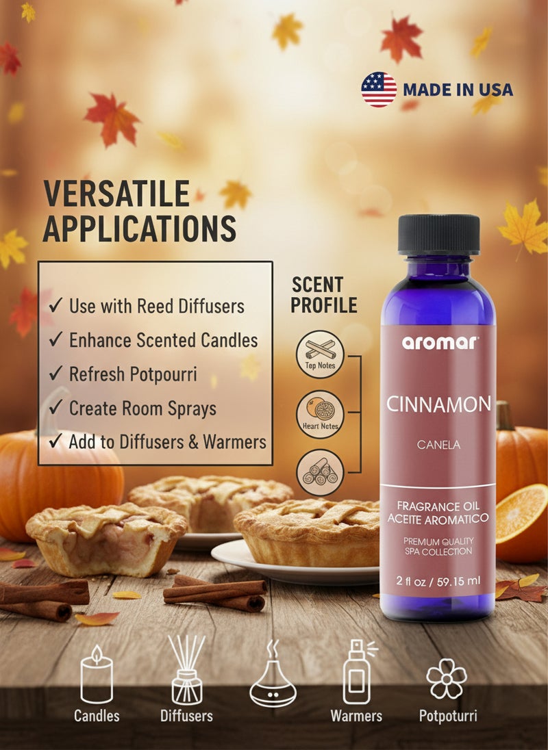 Aromar Spa Aromatic Oil  Cinnamon Fragrance, 59.15ml - Image 2