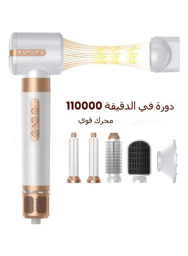 general 7 in 1 air shaper, high speed negative ion hair dryer, with left and right curling barrel, straightening comb, air hood, concentrator and curling comb, air shaper - Image 2