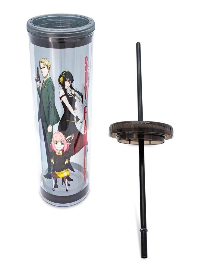 سيلفر بوفالو كوب بلاستيكي ثلاثي من سيلفر بافالو سباي إكس فاميلي للمشروبات الباردة، مزود بغطاء مانع للتسرب وماصة قابلة لإعادة الاستخدام | كوب سفر للمشروبات | سعة 20 أونصة - Image 4