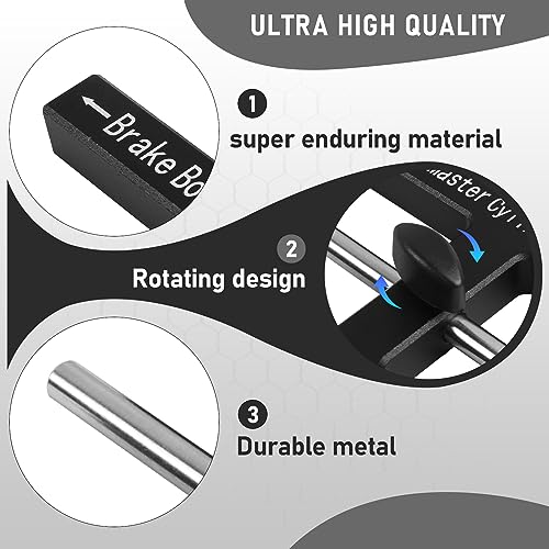 TOSICAM (Upgraded) Brake Adjustment Tool, Brake Booster Rod Adjustment Tool, Brake booster with master cylinder,Pushrod Power For Adjustable Braking Distance of Brake Pedal(N48 Magnetic CNC Aluminum) - Image 4