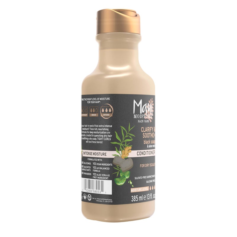 Maui Moisture Clarify & Soothe + Black Soap Conditioner, Hydrating, 13 fl oz - Image 4
