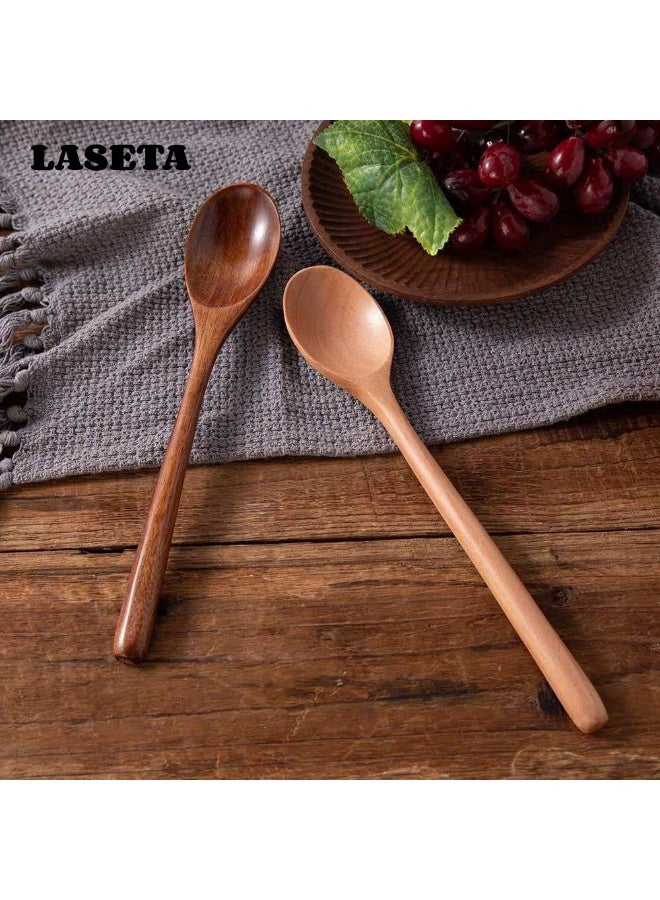 Laseta Set Of 6 Wooden Spoons Coffee 9inch - Image 5