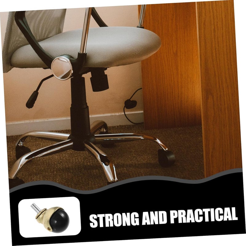 5Pcs Heavy Duty Office Chair Caster Wheels Replacement Smooth Rolling for All Floor Types - Image 3