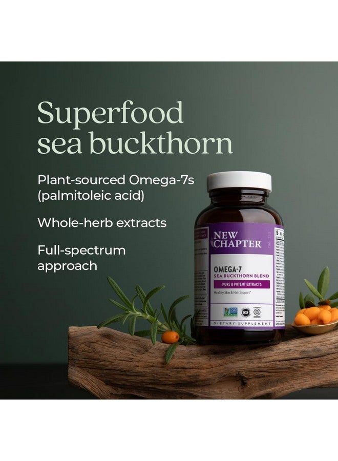 New Chapter Supercritical Omega 7 with Sea Buckthorn + Plant Sourced Fatty Acids + Omega 7 + Non-GMO Ingredients - 60 Vegetarian Capsule - Image 4