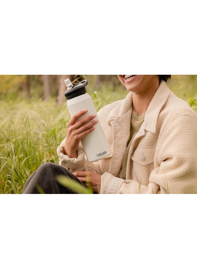 CAMELBAK زجاجة مياه CamelBak Eddy+ مع قشة 32 أونصة - فولاذ مقاوم للصدأ معزول، سماء بنفسجية - Image 2