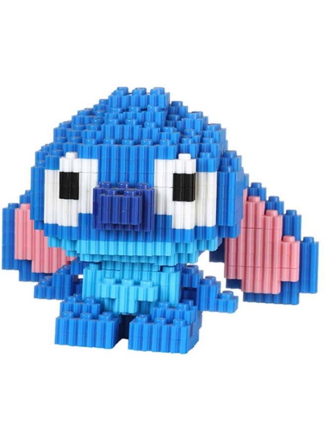 750PCS Disney Stitch Model Small Particles Granule Assembled Building Blocks, DIY Block Building Set, Classic Mini Building Bricks Assembling Blocks Early Intelligent Toys for Children 6+ Years  - Image 1