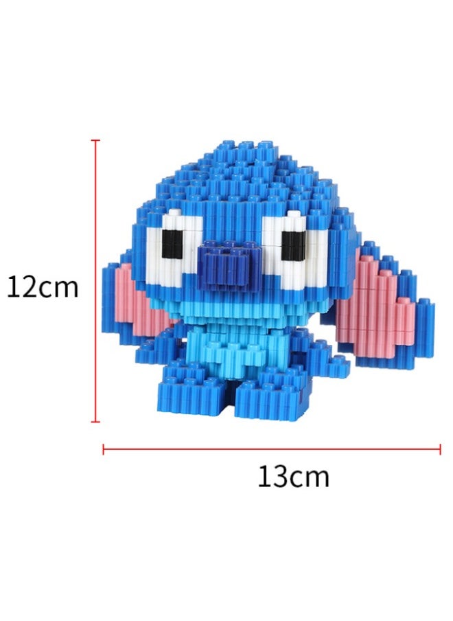 750PCS Disney Stitch Model Small Particles Granule Assembled Building Blocks, DIY Block Building Set, Classic Mini Building Bricks Assembling Blocks Early Intelligent Toys for Children 6+ Years  - Image 2