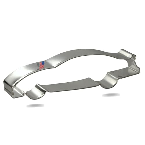 CookieCutter.com Race Car Cookie Cutter 5.25 Inch –Tin Plated Steel Cookie Cutters - CookieCutterCom Brand - Image 1
