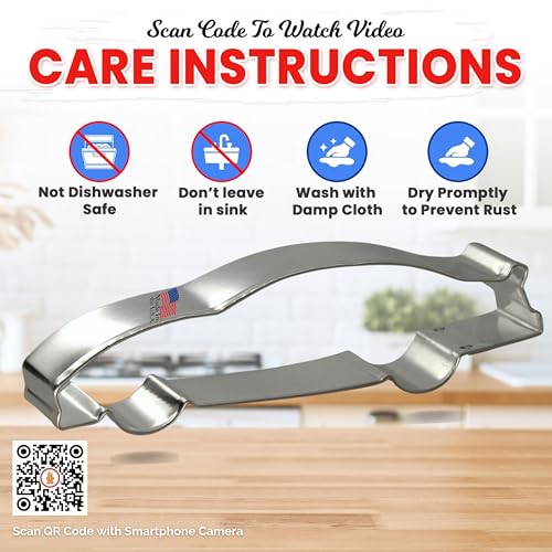 CookieCutter.com Race Car Cookie Cutter 5.25 Inch –Tin Plated Steel Cookie Cutters - CookieCutterCom Brand - Image 5