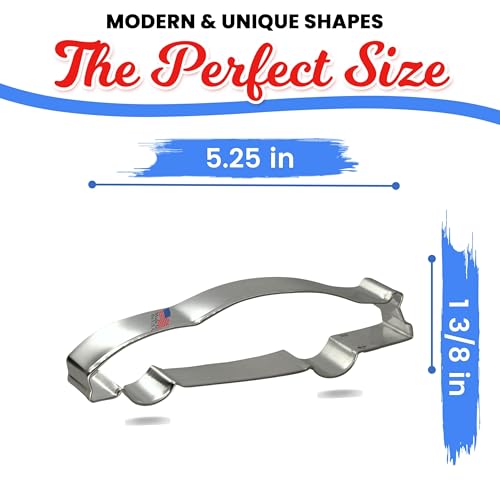 CookieCutter.com Race Car Cookie Cutter 5.25 Inch –Tin Plated Steel Cookie Cutters - CookieCutterCom Brand - Image 3