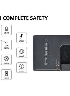 X-level MH-25 Quick Charger for Nikon Camera Battery:MH-25a EN-EL15 EN-EL15a EN-EL15b EN-EL15c EP-5B D500 D600 D610 D750 D780 D800 D800E D810 D810A D850 D7000 D7100 D7200 D7500 Coolpix Z5 Z6 Z6 II Z7 Z7II V1 1 V1Camera  - Image 4