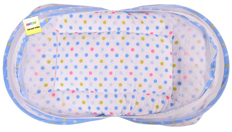 Kwitchy Baby Bed with Mosquito Net New Born Baby Bedding Set | Folding Bed | Toddler Mattress | Cotton | Gadda Set | Travel Beds | Boys & Girls | Gift Pack (0-6 M) Pink - Image 3