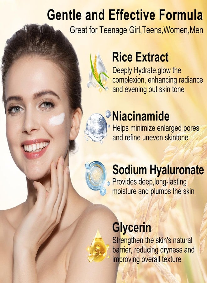 DOYEEWO Skin Care Set,Women Teen Milk Skincare Rice Water Hydrate Glow Repair Anti-Aging Facial Routine Kit Gift Set for Women Mom Wife Teenager Girl Birthday Gifts Trendy Stuff Mothers Day Christmas Gifts - Image 4