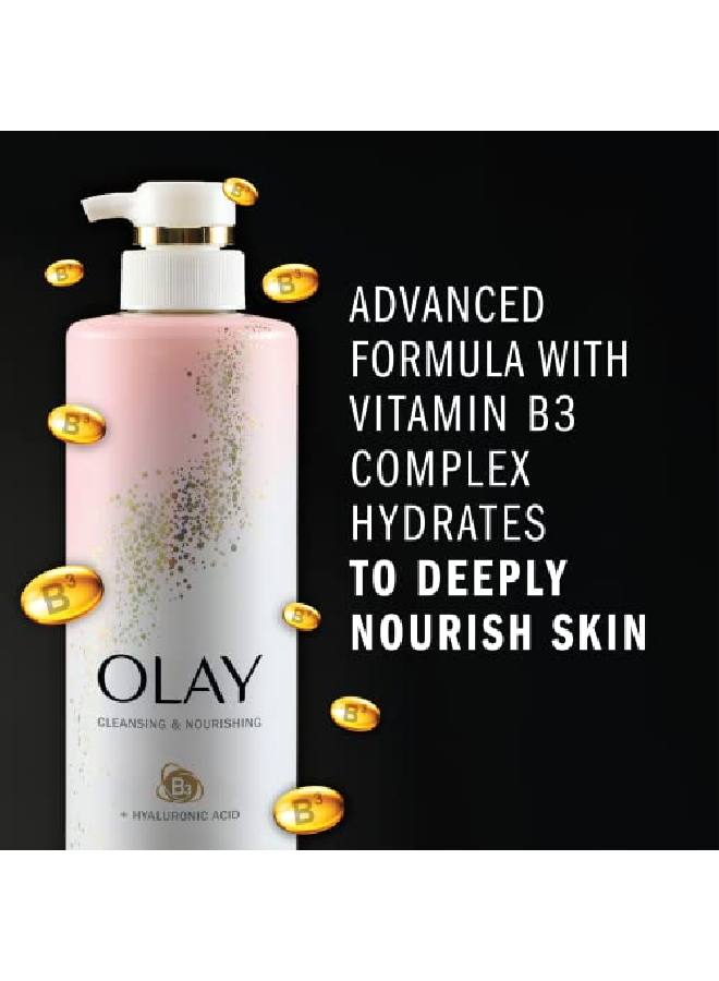 Olay Body Wash With Hyaluronic Acid And Vitamin B3 Cleansing & Nourishing 17.9 Fl Oz (Pack Of 4) - Image 4
