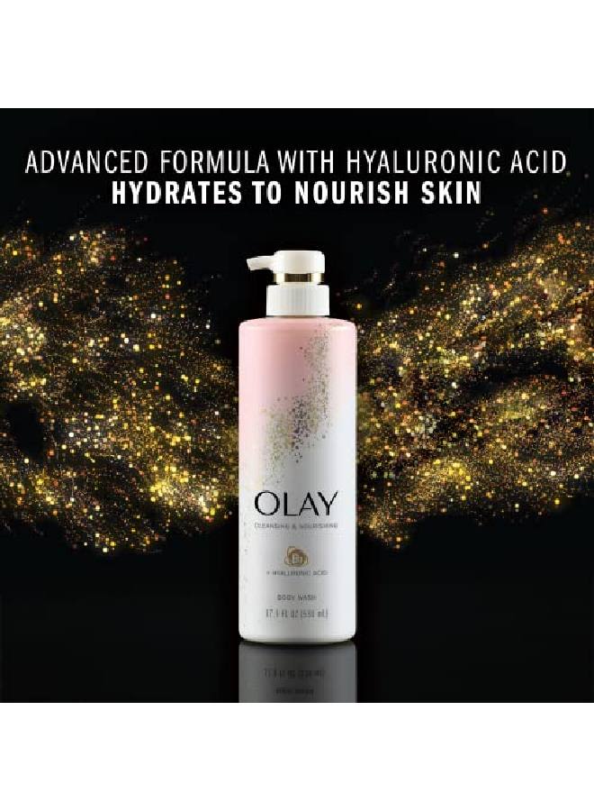 Olay Body Wash With Hyaluronic Acid And Vitamin B3 Cleansing & Nourishing 17.9 Fl Oz (Pack Of 4) - Image 5