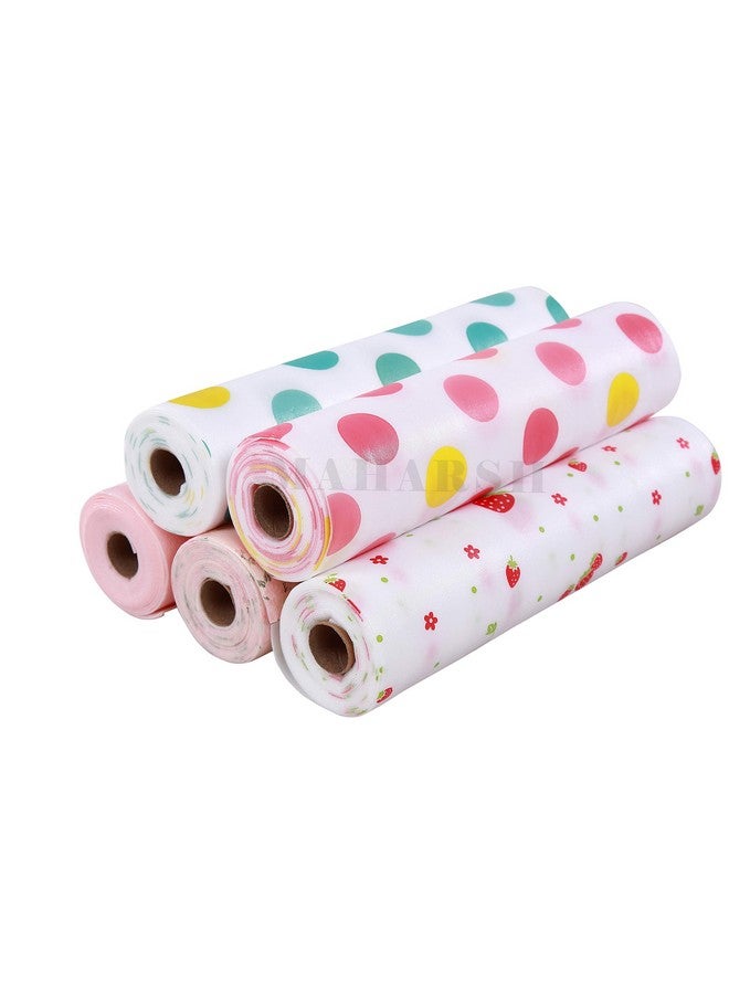 Maharsh ENT. Set of 3 Rolls Printing Antibacterial Cabinet Plastic Foam Household Wardrobe Moisture Drawer Pad Waterproof Non-Slip Paper Kitchen Cupboard Liners Roll Mat, 30x300 cm (Multicolour) - Image 2