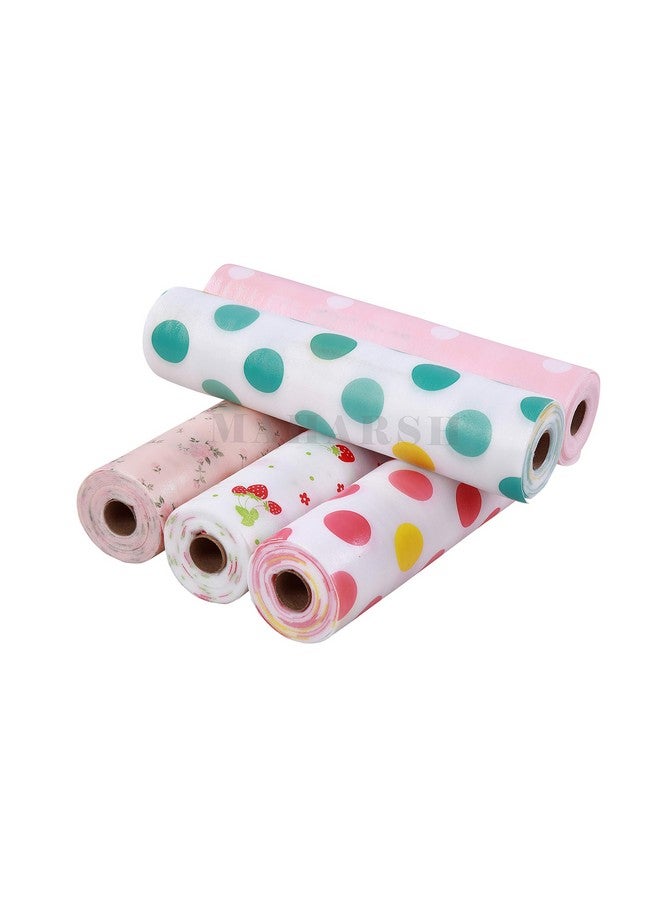 Maharsh ENT. Set of 3 Rolls Printing Antibacterial Cabinet Plastic Foam Household Wardrobe Moisture Drawer Pad Waterproof Non-Slip Paper Kitchen Cupboard Liners Roll Mat, 30x300 cm (Multicolour) - Image 1