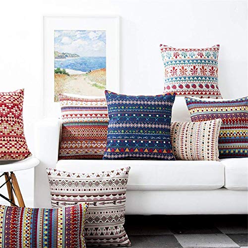 AEROHAVEN Set of 5 Designer Decorative Throw Pillow/Cushion Covers - CC138 - (20 inch x 20 inch, Multi) - Image 4