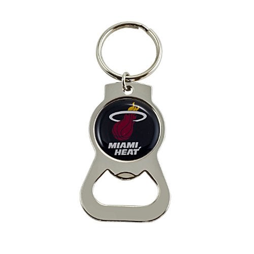 aminco NBA Miami Heat Bottle Opener Keychain - Image 1