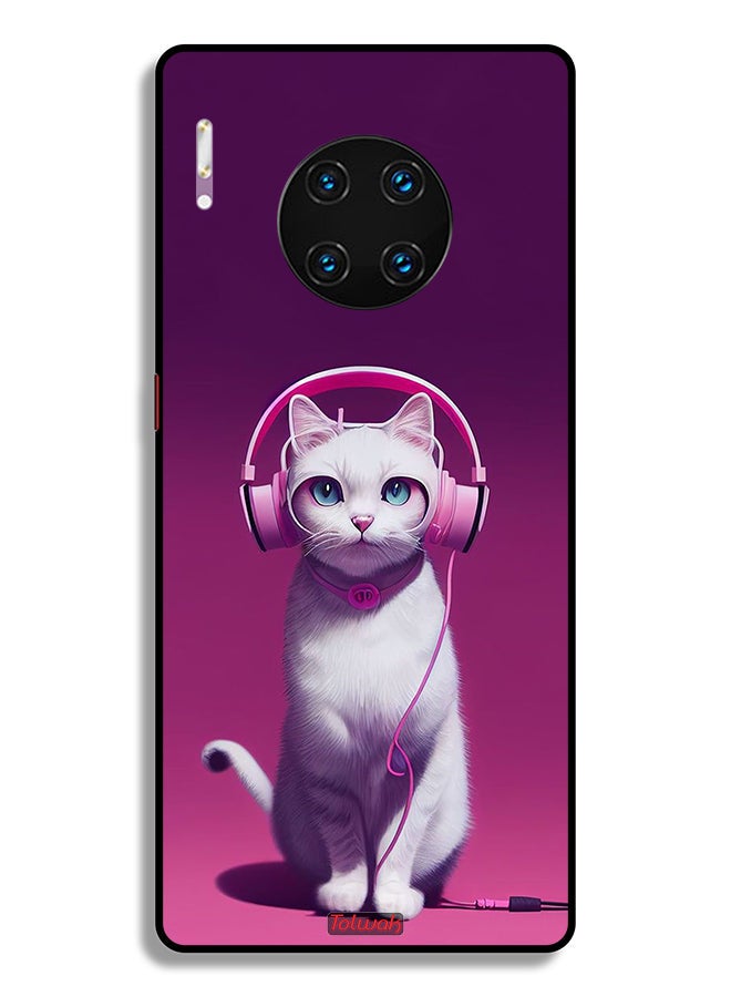 Tolwak Huawei Mate 30 Pro 4G Protective Case Cover Cute Kitten - Image 2