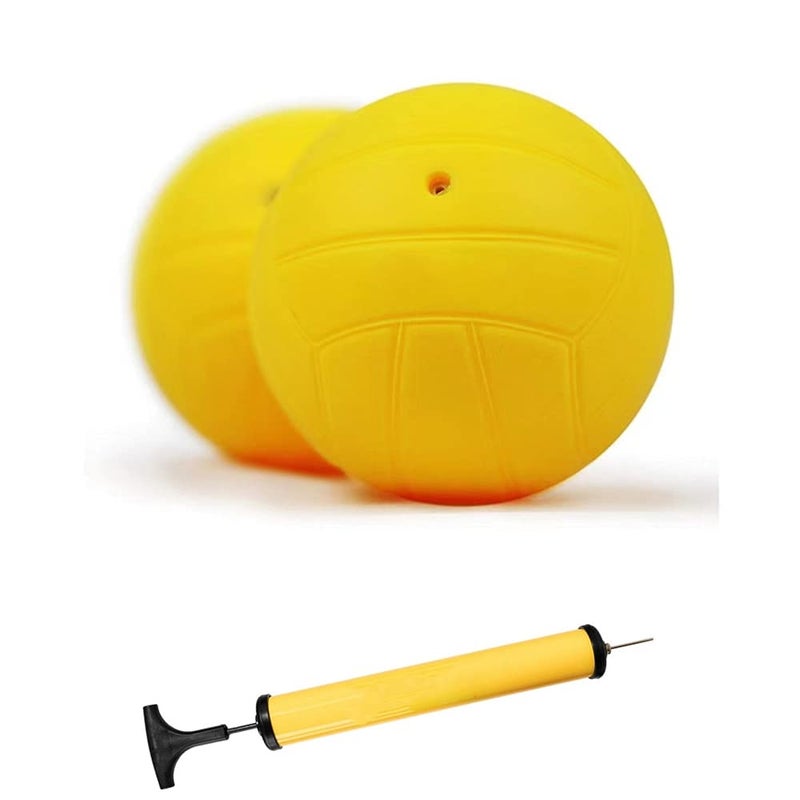 Viminston Roundnet Game Replaceable Ball Competitive Balls Mini Volleyball 2-Pack with Pump(2 Balls&1 Pump) - Image 1