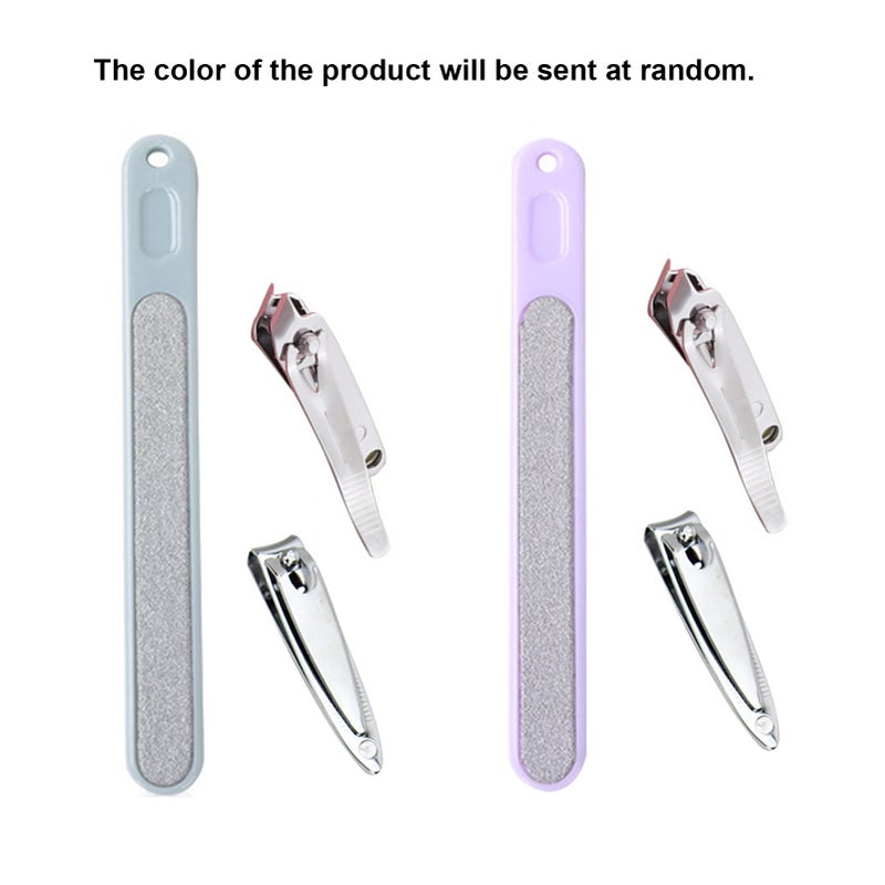 3PCS Portable Manicure Kits Professional Nail Cutter Nail Files Grooming Kit - Image 1