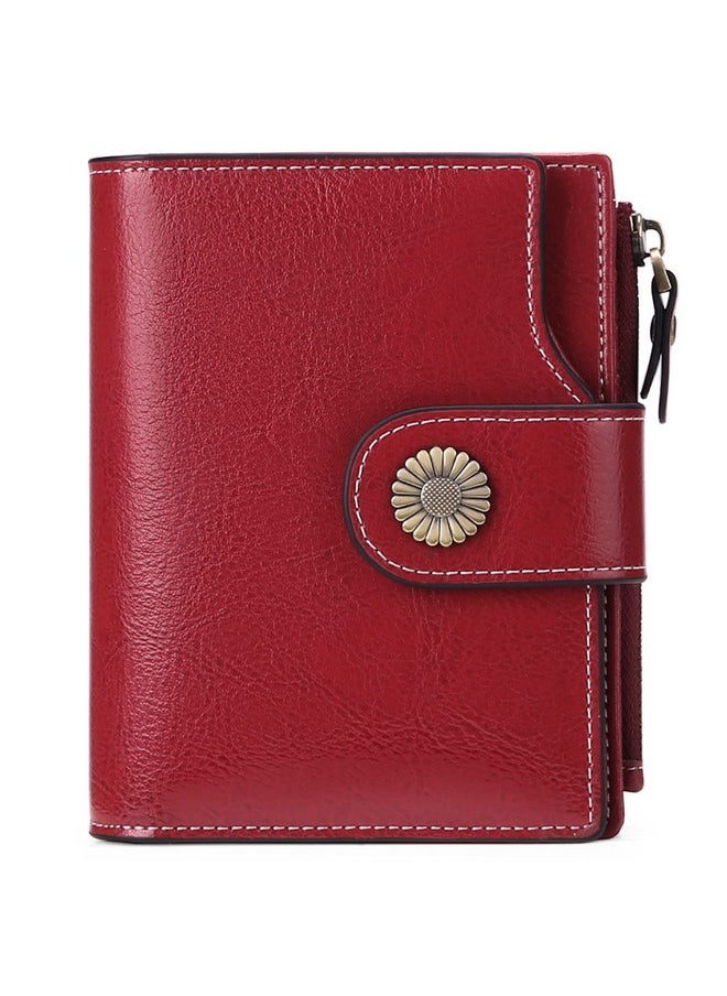 FALAN MULE - Small Wallet For Women Genuine Leather Bifold Compact Rfid Blocking Small Womens Wallet - Image 1