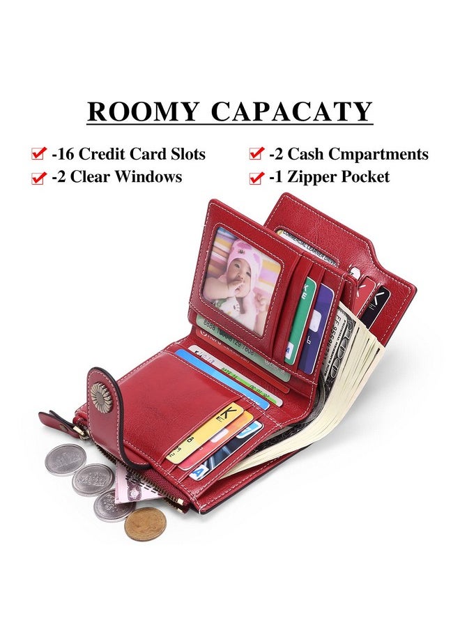 FALAN MULE - Small Wallet For Women Genuine Leather Bifold Compact Rfid Blocking Small Womens Wallet - Image 1