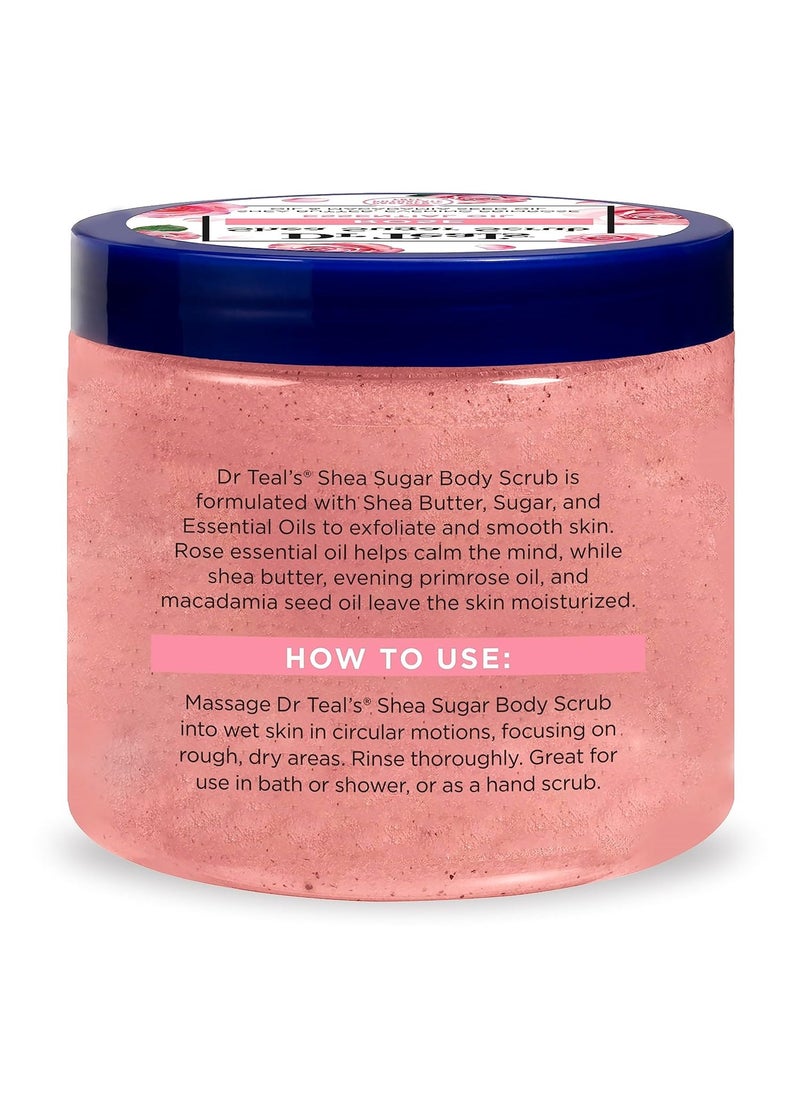 Dr Teal's Dr Teal's Shea Sugar Body Scrub Rose 538g  - Image 3