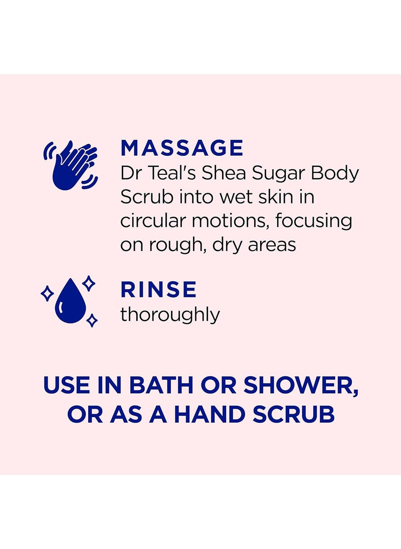 Dr Teal's Dr Teal's Shea Sugar Body Scrub Rose 538g  - Image 5