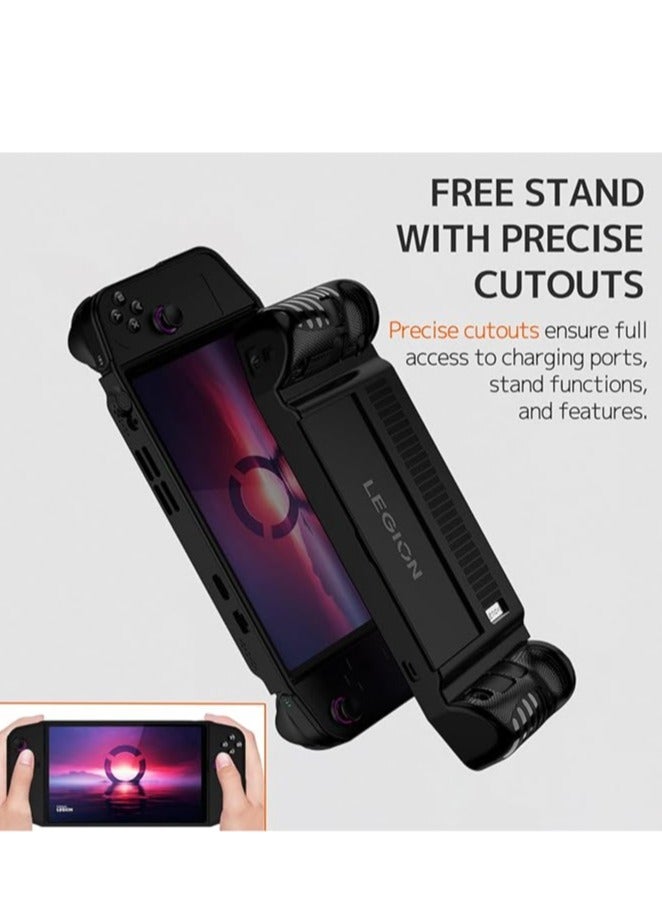 Silicone case compatible with Lenovo Legion Go 8.8 inch with stand, Lenovo Legion Go 2023, shock-resistant, scratch-resistant, anti-slip fully protective silicone cover - Image 2