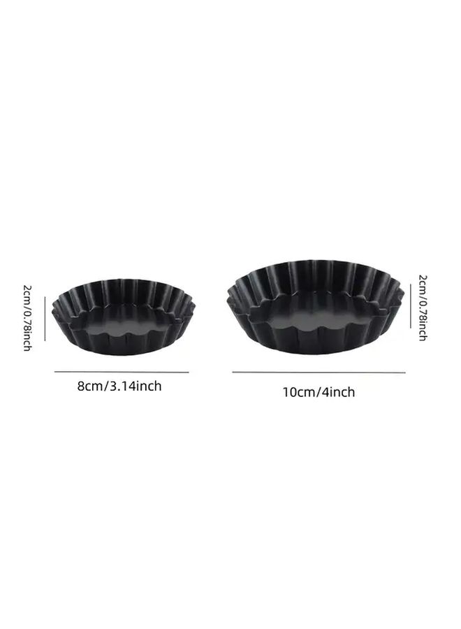 9pcs Stainless Steel Mini Tart Molds 3 Inch Removable Bottom Non Stick Bakeware - Image 3