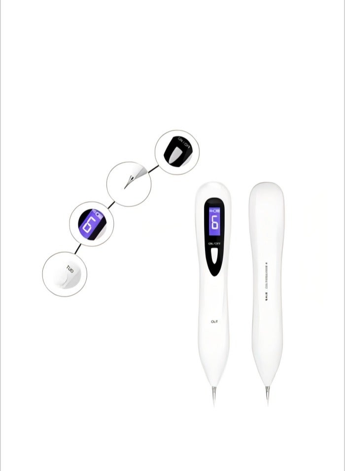 LCD display beauty mole removal pen, painless tattoo wart removal pen, portable beauty care equipment, small white mole removal pen, small mole removal pen, home facial traceless water repair cream