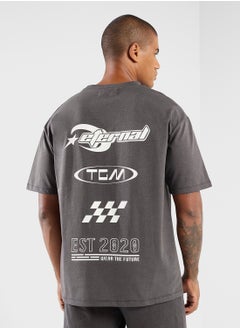 The Giving Movement Oversized Racing Printed T-Shirt  - Image 2