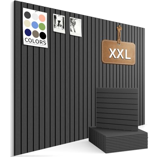 KIUGCO Large Bulletin Board 48"x36" Cork Boards for Walls, 12 Pack Felt Wall Panels Photo Board, Cork Board for Office Home Pin Board - Image 1