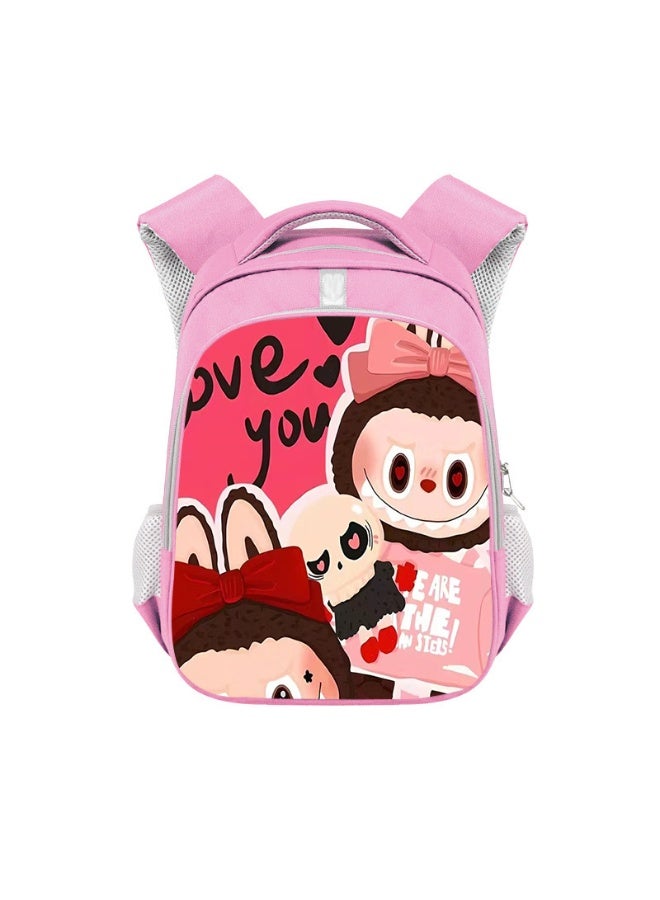 لابوبو حقيبة ظهر لابوبو للطلاب، بسعة كبيرة، عالية الجودة، مصنوعة من البوليستر المقاوم للتآكل، مقاس 36*26*13 سم. - Image 1