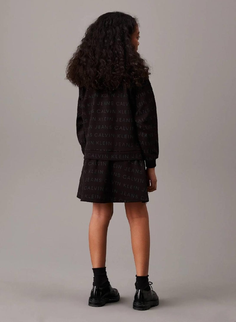 Calvin Klein Jeans Oversized Logo Sweatshirt Dress - Image 2