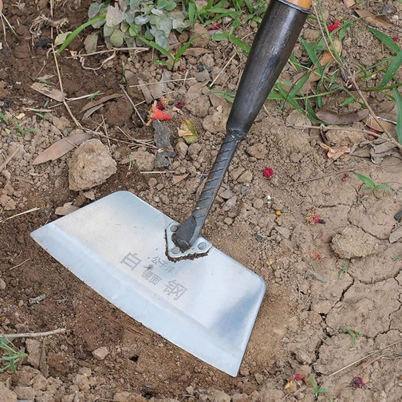 Hardened Manganese Steel Garden Spade Shovel for Weeding and Soil Removal - Image 4