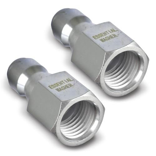 ESSENTIAL WASHER Plated Steel 1/4" Female Quick Connect Fittings Pressure Washer | Pressure Washer Plugs | 4200 PSI | 2 Pack - Image 5