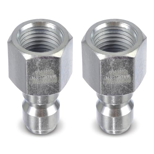 ESSENTIAL WASHER Plated Steel 1/4" Female Quick Connect Fittings Pressure Washer | Pressure Washer Plugs | 4200 PSI | 2 Pack - Image 4