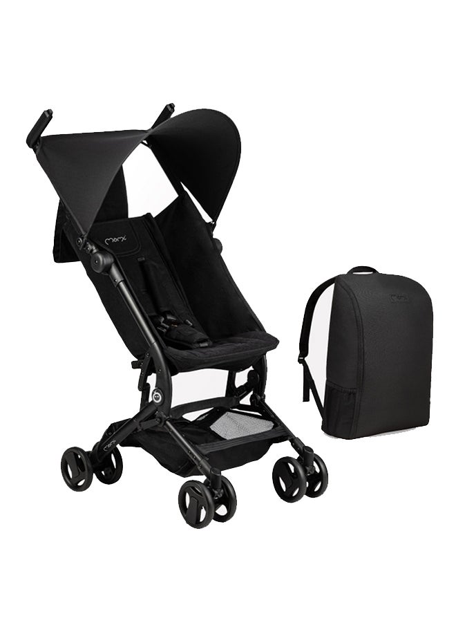 Momi - GRACE Baby Stroller - Compact Design for Both Small and Large Travelers, The Stroller's Portability and Ability to fit in a Backpack use for Ages 6+ Months - Black - Image 1