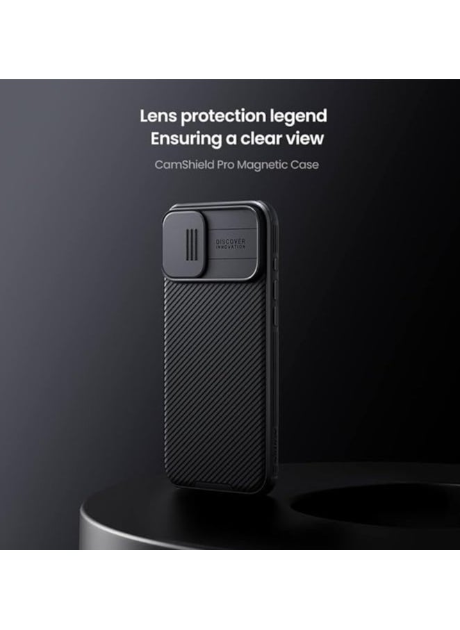 Nillkin Iphone 16 Case Camsheild Pro Case With Slide Camera Lens Protection PC Back & TPU Frame Bumper Protection Anti Fingerprint Soft Delicate Touch Compatible for IPhone 16 5G 2024 Black  - Image 2