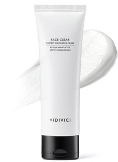 VIDIVICI Face Clear Perfect Cleansing Foam – Gentle Face Wash with Hyaluronic Acid and Moringa Seed Oil – Hydrating Foaming Cleanser – Soft, Fluffy Foam 4.06oz - pzsku/Z8062A6F1A945342AB235Z/45/_/1739968469/29ba9cf7-0dcc-45b5-a337-6805ed2217d2