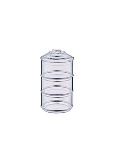 Spaceshoop 3 Tier Stacking Jars Round Clear Acrylic Candy Jar with Lid  - Image 1